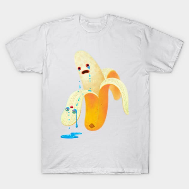 Crying banana T-Shirt by pikaole